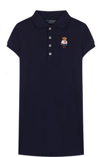 Хлопковое поло с вышивкой Polo Ralph Lauren