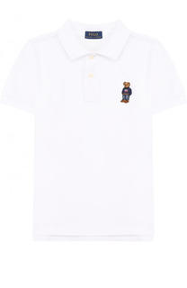 Хлопковое поло с вышивкой Polo Ralph Lauren