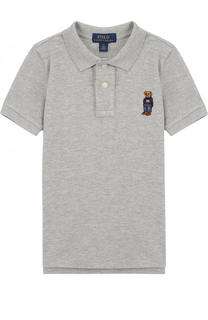 Хлопковое поло с вышивкой Polo Ralph Lauren