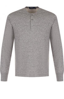 Хлопковый однотонный лонгслив Polo Ralph Lauren