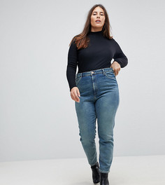 Джинсы в винтажном стиле с завышенной талией ASOS CURVE FARLEIGH - Синий