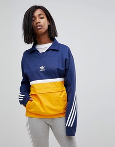 Куртка колор блок adidas Originals Nova - Темно-синий