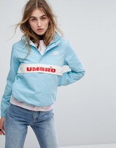 Спортивная куртка в стиле ретро с короткой молнией Umbro - Синий