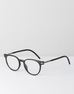 Черные круглые очки с прозрачными стеклами Marc Jacobs - Черный