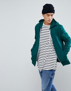 Худи зеленого цвета на молнии ASOS - Зеленый