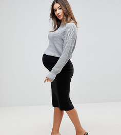 Юбка-карандаш с завышенной талией ASOS MATERNITY - Черный