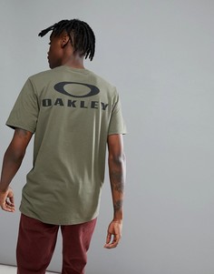 Темно-зеленая футболка с логотипом на спине Oakley 50-Bark - Зеленый
