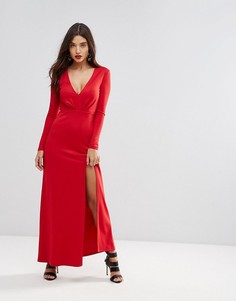 Платье макси с разрезом Ivyrevel - Красный