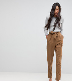 Суженные книзу брюки с поясом ASOS TALL - Зеленый