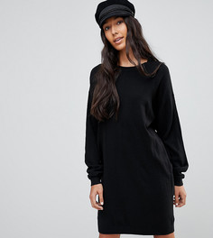 Трикотажное оверсайз-платье с круглым вырезом ASOS TALL - Черный