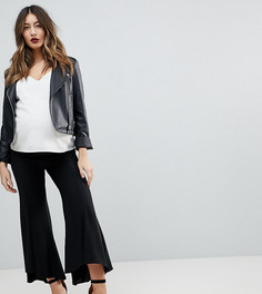 Мягкие брюки с легким клешем ASOS MATERNITY Tailored - Черный