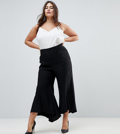 Расклешенные брюки ASOS CURVE Tailored - Черный