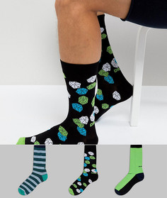 Подарочный набор носков (3 пары) Diesel - Темно-синий