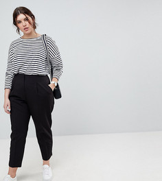 Комбинируемые брюки-сигареты с завышенной талией ASOS CURVE - Черный