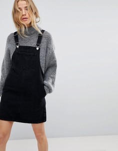 Джинсовое платье-комбинезон Miss Selfridge - Черный