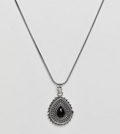 Ожерелье с подвеской-медальоном Reclaimed Vintage Inspired - Серебряный