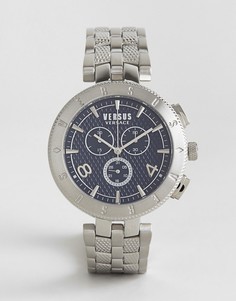 Серебристые часы с браслетом и логотипом Versus Versace S7613 - Серебряный