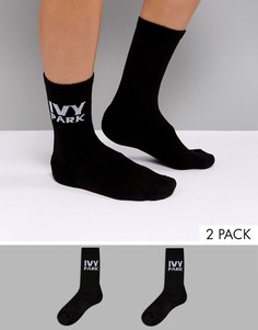 Набор из 2 пар черных носков с логотипом Ivy Park - Черный