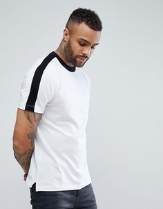 Белая футболка с полосками по бокам New Look - Белый