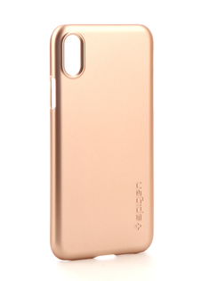 Аксессуар Клип-кейс Spigen Thin Fit для APPLE iPhone X Gold 057CS22110