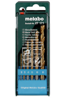 Сверло Metabo HSS-TiN по металлу 2-8mm 6шт 627171000