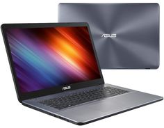 Ноутбук ASUS X705UV-GC227 90NB0EW2-M02470 (Intel Core i3-6006U 2.0 GHz/8192Mb/1000Gb/No ODD/nVidia GeForce 920MX 2048Mb/Wi-Fi/Bluetooth/Cam/17.3/1920x1080/Endless)