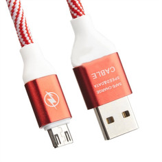 Аксессуар Liberty Project USB - Micro USB Волны Red-White 0L-00033138