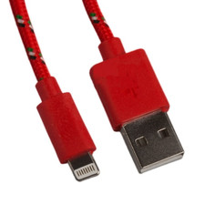 Аксессуар Liberty Project Кабель USB - Lightning Red/Black 0L-00001174