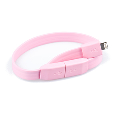 Аксессуар Liberty Project Кабель Браслет USB - Lightning Pink SM001778