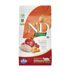 Корм Farmina N&D Grain-Free Feline Pumpkin Neutered Quail 300g для стерилизованных кошек