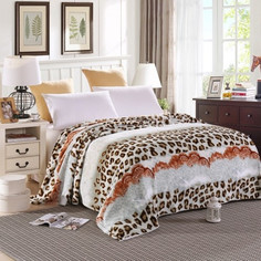 Плед Hongda Леопард 1.5x2m White 928122