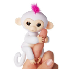 Игрушка Интерактивная обезьянка Fingerlings Baby Monkey София White