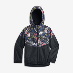 Куртка с принтом для девочек школьного возраста Nike Sportswear Windrunner