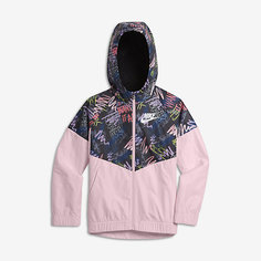 Куртка с принтом для девочек школьного возраста Nike Sportswear Windrunner