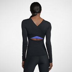 Женская футболка для тренинга с длинным рукавом Nike Dry Wrap