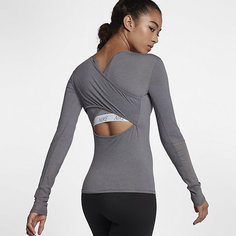 Женская футболка для тренинга с длинным рукавом Nike Dry Wrap