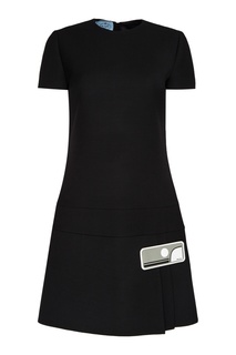 Шерстяное платье-мини Prada