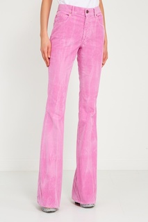 Розовые вельветовые брюки Gucci