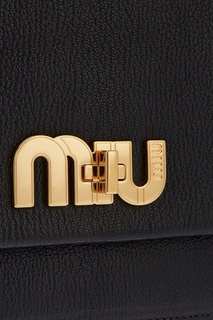 Черная сумка с логотипом Miu Logo