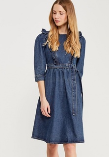 Платье джинсовое LOST INK FRILL SHOULDER DENIM DRESS