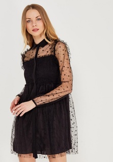 Платье LOST INK SHIRRED MESH DRESS