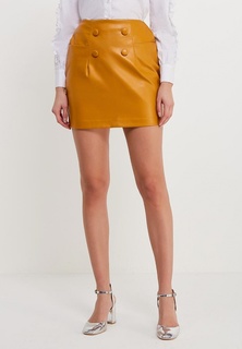 Юбка LOST INK MINI PU SKIRT WITH 4 BUTTONS