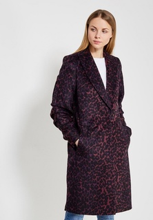 Пальто LOST INK LEOPARD SHAWL COLLAR COAT