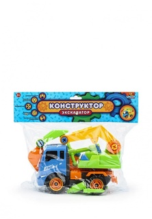 Конструктор Abtoys Экскаватор пластмассовый