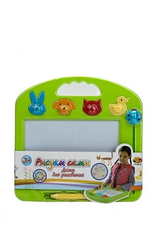 Набор игровой Abtoys "Рисуем сами", магнитная доска с возможностью стирания рисунка в наборе с аксессуарами