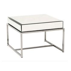 Приставной стол pacha (zmebel) серебристый 65x40x65 см.