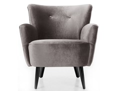 Кресло hound (icon designe) серый 79x85x74 см.