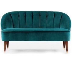 Диван secret garden by burcu korkmazyurek (icon designe) бирюзовый 130x74x73 см.