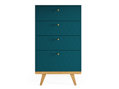 Высокий комод thimon v2 (the idea) бирюзовый 70x120 см.