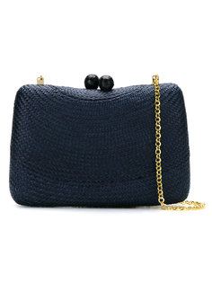 woven straw clutch Serpui